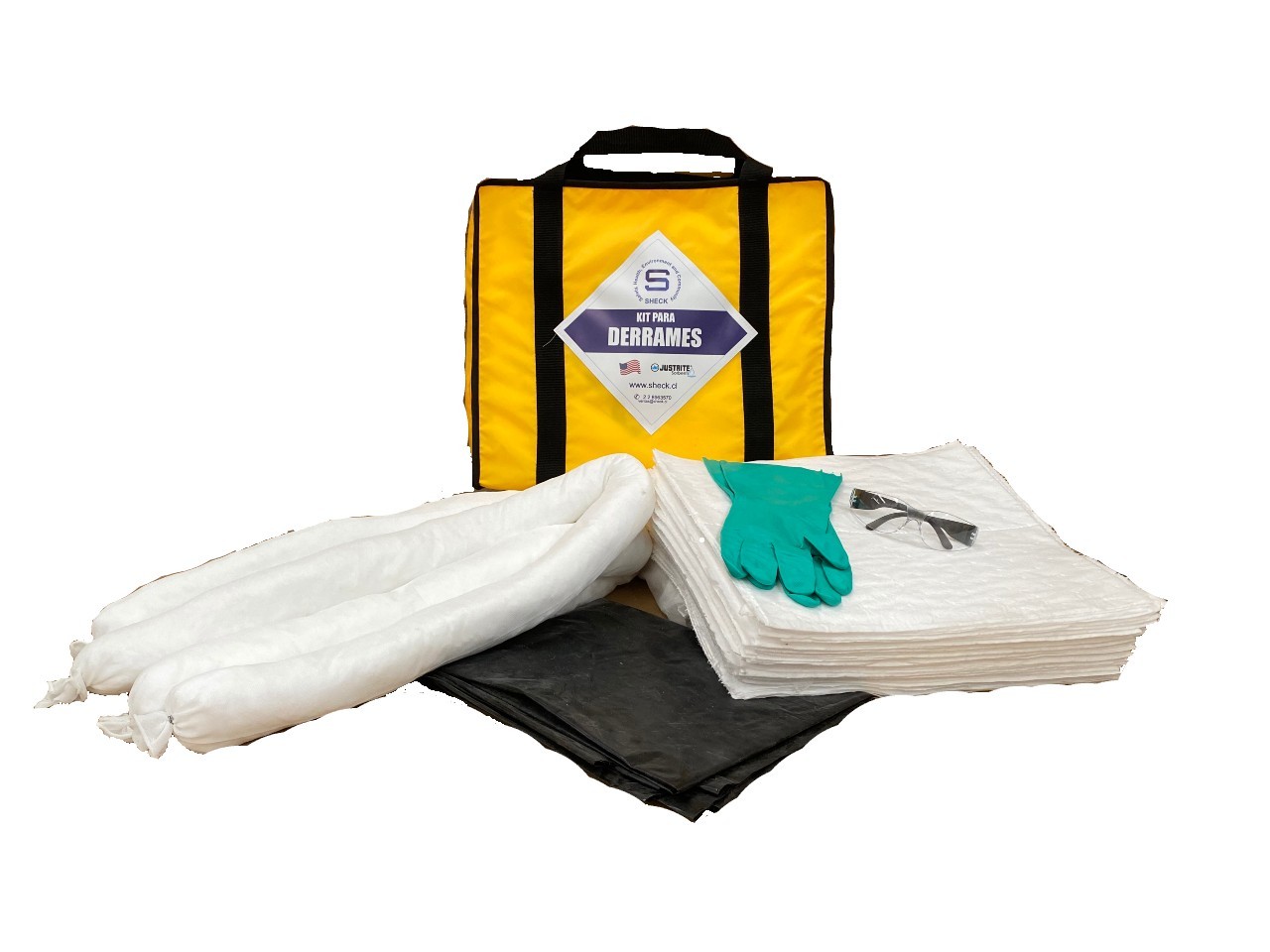 KIT PARA CONTROL DE DERRAMES CAP. DE CONTENCIÓN 30 LITROS. 