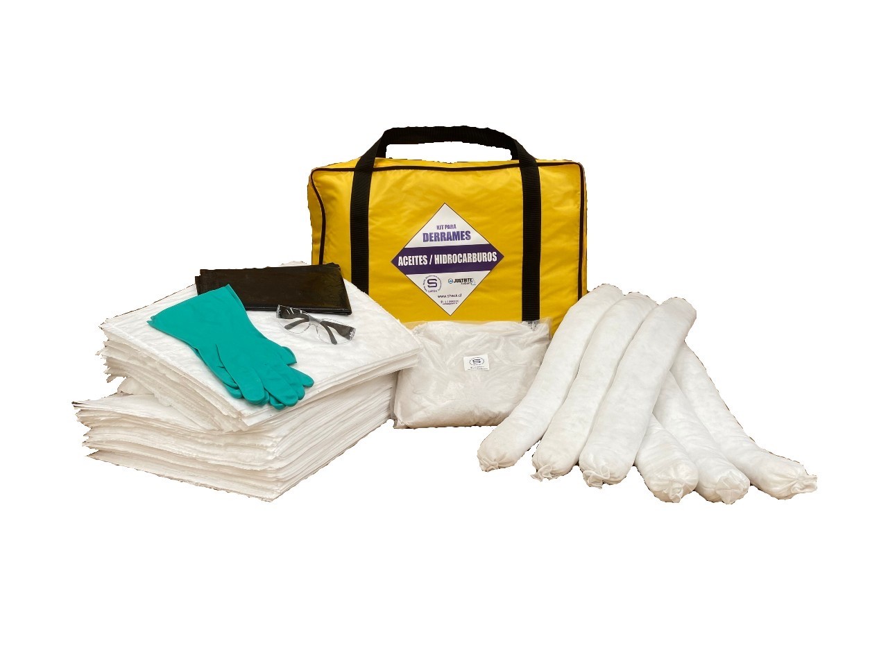 KIT PARA CONTROL DE DERRAMES CAP. DE CONTENCIÓN 60 LITROS.