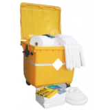 KIT ECONOMICO PARA CONTROL DE DERRAMES CAP. DE CONTENCIÓN 770 LITROS PARA DERIVADOS DEL PETROLEO.